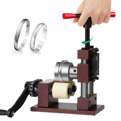 Hand Crank Ring Bending Machine, Multi-Functional Ring Bending Tool, Adjustable Tightness, Ring Diameter 18mm, Bracelet Diameter 56mm, for Jewelry Industry