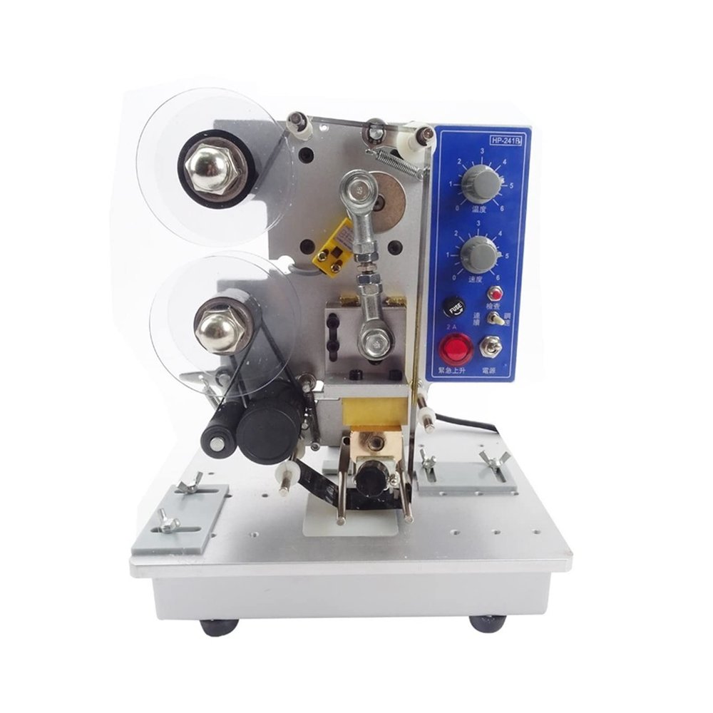 Electric Printer Ribbon Date Coder Semi Automatic Plastic Bag Printing & Coding Hot Stamping Machine 241B,DIY Tools