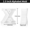 Gartful Resin Letter Molds, X Capital Alphabet Epoxy Resin Mold, Thick 3D Silicone Letter Molds for Making Letters, Word Sign Art, DIY Crafts, Making Candle, Party, Home Decor view 2