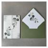 HDNSAUD Wedding Invitations Card,Eucalyptus Vellum Wrap suitable for a 5 x 7 Wedding Invitation(Invitation Set,100pcs) view 1