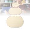 3Pcs Oval Basket Base, Robust Weaving Blank Solid Wood Bottom for Knitting Macrame, Oval Basket Base, Crafted from Premium Solid Wood with Large Weaving Space, Robust Design for view 3