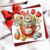 24 Pack DIY Diamond Art Painting Greeting Cards Set, Diamond Art Painting Easter Cards with Envelopes, 5D DIY Easter Greeting Cards Easter Diamond Art Kits Present-4PCS-C view 3