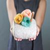 100% Natural Wool Needle Felting Mat, Wool Felting Cushion, DIY Needle Felting Tools, Great for Sculpting, Shaping, and Detailed Needle Felting Work, Approximately *6" x 6" x 2" view 2