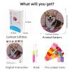 Latch Hook Rug Kit Cute Corgi Dog Easy for Beginners Round Shape Carpet Crochet Yarn Craft Mini Rug DIY Hook and Latch Little Tapestry for Home Decor 30x30cm-4 view 2