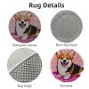 Latch Hook Rug Kit Cute Corgi Dog Easy for Beginners Round Shape Carpet Crochet Yarn Craft Mini Rug DIY Hook and Latch Little Tapestry for Home Decor 30x30cm-4 view 3