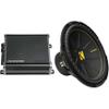 KICKER 50CWCD154 CompC 15" Subwoofer, Dual 4-Ohm with CXA8001 Amp Bundle view 1