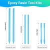 Gartful 6PCS Silicone Stir Sticks, Reusable Mixing Sticks for Epoxy Resin, Paint, Making Glitter Tumblers Cups, Arts, Crafts, Facial Mask Stirring Rods, Blue view 2