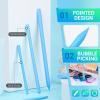 Gartful 6PCS Silicone Stir Sticks, Reusable Mixing Sticks for Epoxy Resin, Paint, Making Glitter Tumblers Cups, Arts, Crafts, Facial Mask Stirring Rods, Blue view 3