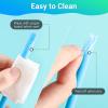 Gartful 6PCS Silicone Stir Sticks, Reusable Mixing Sticks for Epoxy Resin, Paint, Making Glitter Tumblers Cups, Arts, Crafts, Facial Mask Stirring Rods, Blue view 4