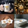 8PCS Boho Teddy Bear UV DTF Cup Wrap Transfer Stickers for Craft Furniture Glass Rub on Transfers Stickers Waterproof Cup Wraps Stickers Decal for Ceramic Mug DIY view 2