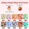 Magibeads 1400Pcs Glass Seed Beads Bicone Shaped Beads 4.5x4mm Gradient Crystal Beads Faceted Small Kandi Beads Bulk for Crafts DIY Bracelet Jewelry Making Supplies view 2