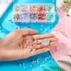 Magibeads 1400Pcs Glass Seed Beads Bicone Shaped Beads 4.5x4mm Gradient Crystal Beads Faceted Small Kandi Beads Bulk for Crafts DIY Bracelet Jewelry Making Supplies view 4