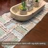 Lightwash Homespun Cotton Gray Beige Plaid Fabric 22 pc 2.5" X 44" Precut Strips (Jelly Roll) by JCS view 4