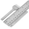 BATHVEVE 4mm DIY Prong Diamond Chisel Leather Craft Hole Punch Tool Set Versatile Leatherwork Kit Multiple Punch Sizes and Easy-to-Use Design view 2