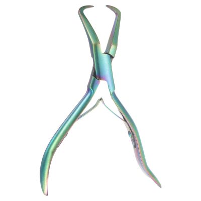 HARFINGTON Hair Extension Pliers 5" Stainless Steel Hair Extension Tools Multi Functional Microlinks Hair Extensions Pliers for Micro Link Micro Ring Feather Extension, Colorful