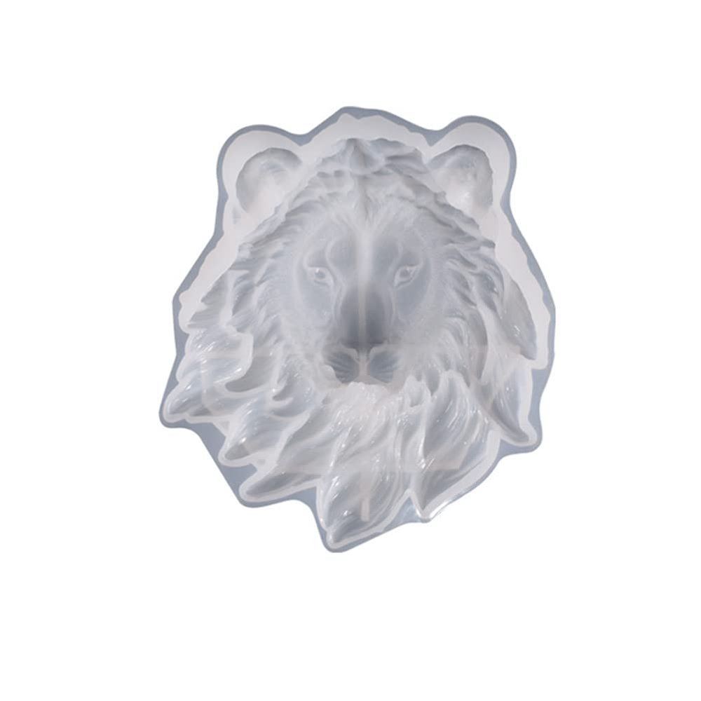 Bloepum Lion Resin MOL, Mold Stereo Statue Door Decoration Wall Hanging Animal Silicone Mold for Wall Hanging, Window Door Decor