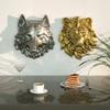 Bloepum Lion Resin MOL, Mold Stereo Statue Door Decoration Wall Hanging Animal Silicone Mold for Wall Hanging, Window Door Decor view 2