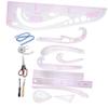 BEBEMOKO 1set Professional Sewing Ruler Set Includes Pattern Master Tailor and Quilting Rulers for Clothing Making view 1