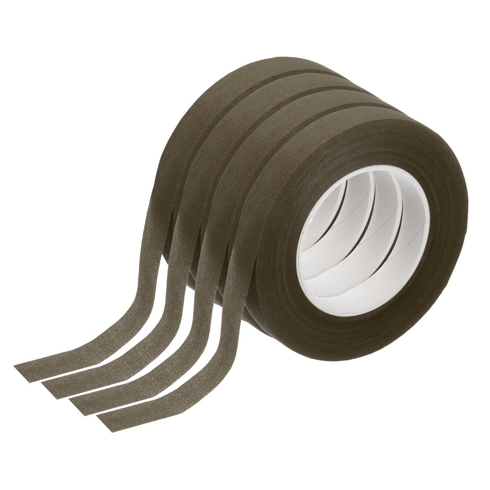 uxcell 4 Pcs Brown Floral Tape 1/2" x 29.5 Yards Florist Wrap Adhesive Tape Flower Arrangements Supplies for Artificial Flowers Bouquet Stem Wrapping Floral Crafts Wedding Bouquet
