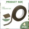uxcell 4 Pcs Brown Floral Tape 1/2" x 29.5 Yards Florist Wrap Adhesive Tape Flower Arrangements Supplies for Artificial Flowers Bouquet Stem Wrapping Floral Crafts Wedding Bouquet view 2