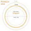 Geytetqi 16 PCS 10 inch Bamboo Embroidery Hoop, Premium Bamboo Cross Stitch Ring Hoops, Versatile, Eco-Friendly, and Durable for Art, Craft, and Needlework view 2