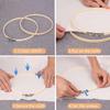Geytetqi 16 PCS 10 inch Bamboo Embroidery Hoop, Premium Bamboo Cross Stitch Ring Hoops, Versatile, Eco-Friendly, and Durable for Art, Craft, and Needlework view 3