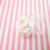 Funfetti Birthday Cake White with Pastel Multicolor Round Polymer Clay Sprinkles, Fake Sprinkles for Crafts, Decoden Funfetti Jimmies (Container) view 2