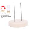 24 Pcs Crochet Doll Stand, 1.57 inches Single Double Needle Wooden Crochet Doll Display Stand, for Storing and Displaying Action Figures, Plush Animal Crochet Dolls view 2