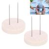 24 Pcs Crochet Doll Stand, 1.57 inches Single Double Needle Wooden Crochet Doll Display Stand, for Storing and Displaying Action Figures, Plush Animal Crochet Dolls view 4