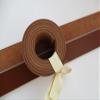 9 oz 1.5 inch Genuine Leather Strap Strip Band Natural Belt Blank 39-47" (Brown Cognac, 43 inch (109cm.)) view 3
