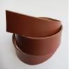 9 oz 1.5 inch Genuine Leather Strap Strip Band Natural Belt Blank 39-47" (Brown Cognac, 43 inch (109cm.)) view 4