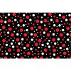 HTV4U Puff Valentine's Day Heat Transfer Vinyl (Black and Red Dots, 18.5" x 12" Sheet) - 3D Cute Polka Dot Pattern for Custom Unique Romantic Apparel and Creative Fabric Dcor view 1