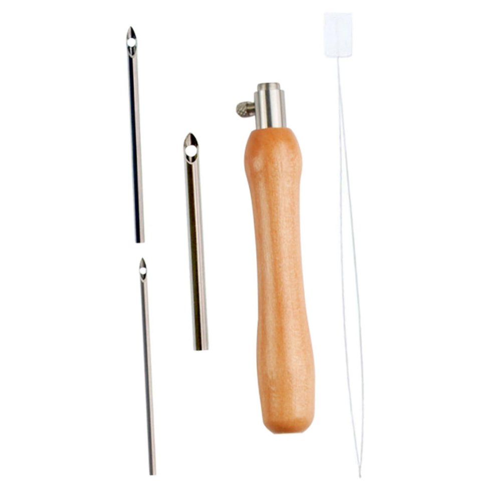 Operitacx 1set Embroidery Punch Needle Handle of Needles for Sewing Felting Crafting for Wool Non-Woven Fabrics and Yarn Projects