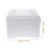SECFOU 6-pc Photo Storage Case with Dividers Greeting Card Organizer Scrapbooking Storage Box Transparent Sturdy Fade-resistant Break-resistant Secure view 2