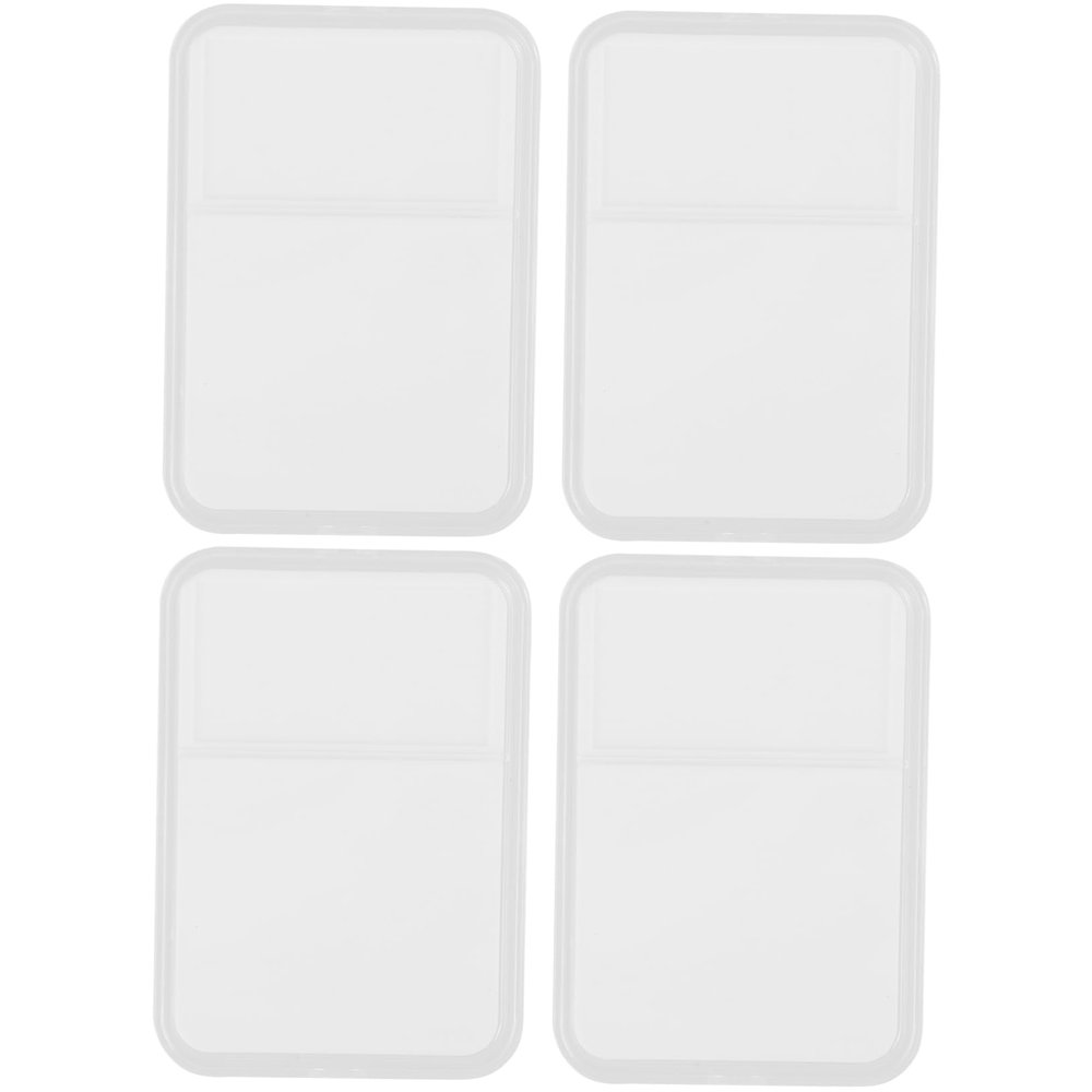 Hemoton 4pcs Stamp Collecting Accessories Stamp Collector Box Plastic Case Display Box Storage Case for Collections