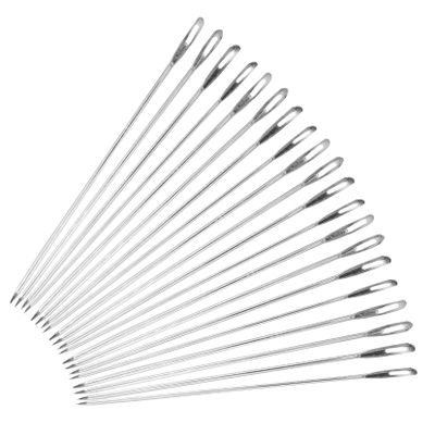 CORHAD 100pcs Large Eye Tapestry Needles Hand Sewing Needles Portable for Knitting Crafts
