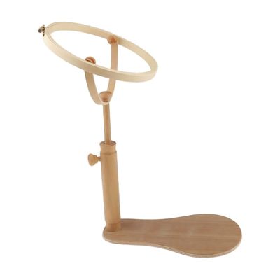 CORHAD Adjustable Wooden Embroidery Rack with Rotary Feature Beech Wood Cross Stitch Stand for Needlework Quilting and Craft Projects