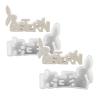Easter Bunny Casting Mould, Rabbit Statue Crafts Casting Easter Mold, Rabbit Plaster Mould, Soft Rabbit Candle Silicone Mold Easy Release for DIY 3D Animal Clay Craft Plaster Home Decor (Clear_2pcs) view 1