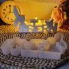 Easter Bunny Casting Mould, Rabbit Statue Crafts Casting Easter Mold, Rabbit Plaster Mould, Soft Rabbit Candle Silicone Mold Easy Release for DIY 3D Animal Clay Craft Plaster Home Decor (Clear_2pcs) view 2