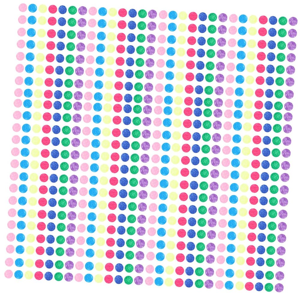 CORHAD 1000pcs DIY Hair Clip Fixing Cushion Non-Woven Gasket Assorted Felt Circles for Headdress Handmade Accessories Materials