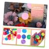 CORHAD 1000pcs DIY Hair Clip Fixing Cushion Non-Woven Gasket Assorted Felt Circles for Headdress Handmade Accessories Materials view 3