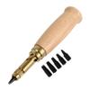 STOBOK 6pcs Alloy Steel Leather Punch Set to Automatic Hollow Punch Tool for Leather Craft Handbags Canvas view 1
