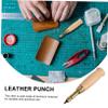 STOBOK 6pcs Alloy Steel Leather Punch Set to Automatic Hollow Punch Tool for Leather Craft Handbags Canvas view 4
