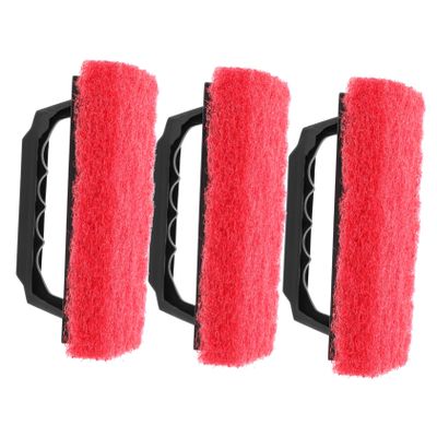 OHPHCALL 3pcs Long Handle Scrub Brush Brush Cleaner for Block Printing Ink Removal Cleaning Accessory