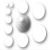 Circle Die Cuts: Small White Round Cardstock in Size 0.5" 0.75" 1" 1.25" 1.5" 1.75" 2" 2.25" 2.5" 2.75" (400 Die cuts, 2.5" Diameter) view 1
