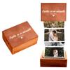 Custom Pull Out Photo Album for Couple, Personalized Photo Box, Couple Gifts, Gift For Him And Her Valentine, Sentimental Gift Wife Husband, Outline, Anniversary, Numeral Date, Style 5 view 1