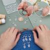 BENECREAT 20Pcs Oval Number Stitch Markers, Clear Acrylic Crochet Stitch Marker Charms with 304 Stainless Steel Clasps for Knitting Weaving Sewing Accessories Quilting view 3