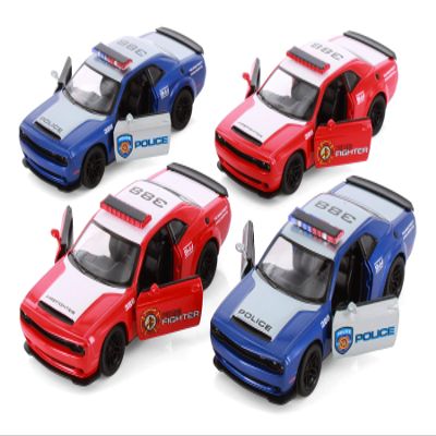 Box of 12 2023 Challenger SRT Demon 170 Police/Firefighter Edition, ASSTD - 5461DPR - 1/40 Scale Diecast Model Cars