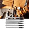 6pcs Leather Hole Punch Set, Steel Leather Stitching Punch Tool 2mm Oval Shape Leather Hole Punch Tool Hollow Hole Punch Set for Leather Watch Band, Gasket Belt, Fabric view 2