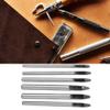 6pcs Leather Hole Punch Set, Steel Leather Stitching Punch Tool 2mm Oval Shape Leather Hole Punch Tool Hollow Hole Punch Set for Leather Watch Band, Gasket Belt, Fabric view 4